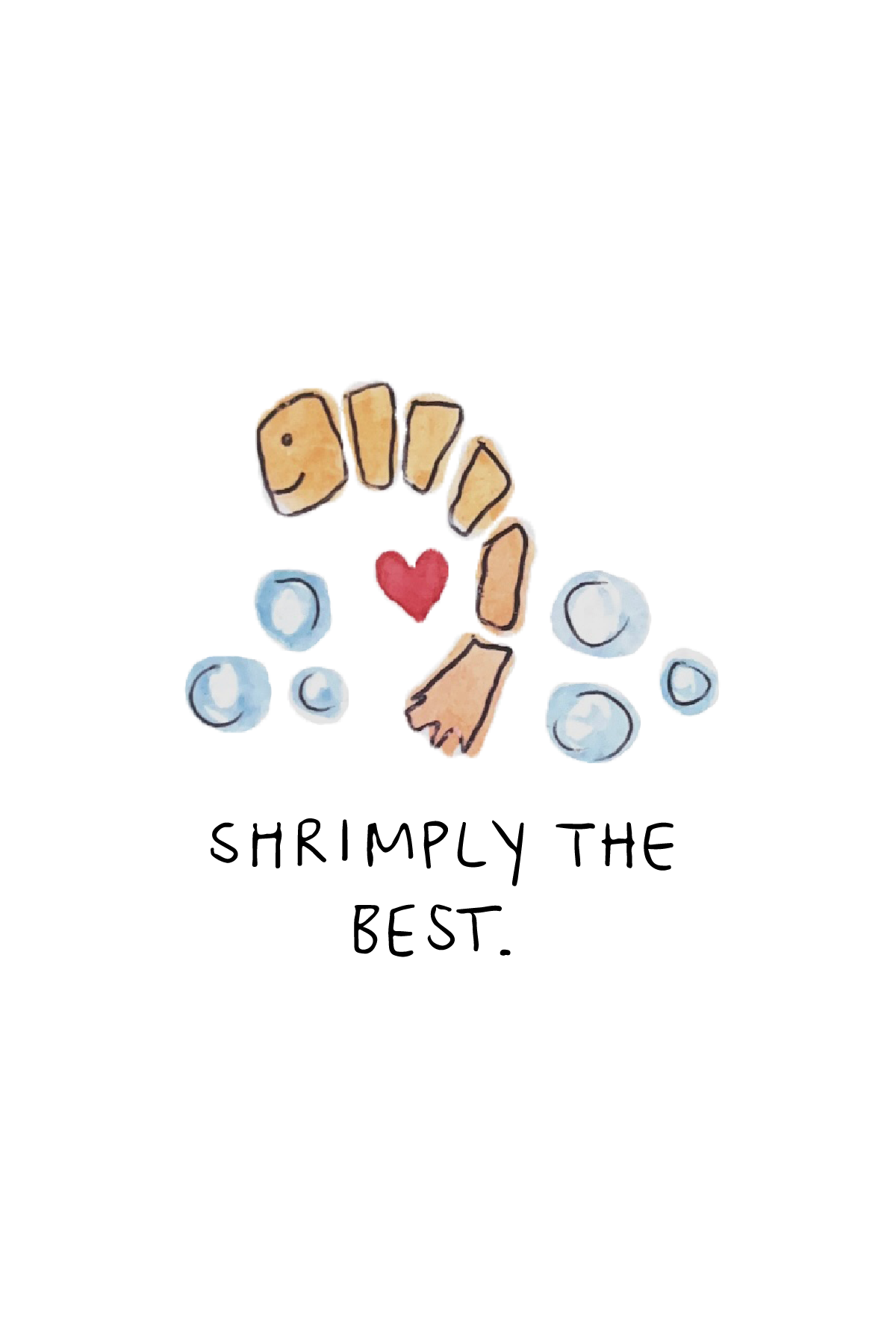 "Shrimply the Best" Card