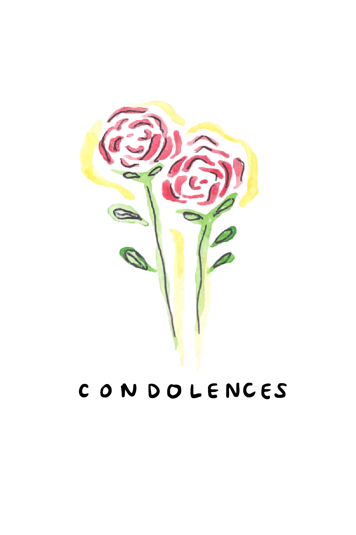 Condolences Card