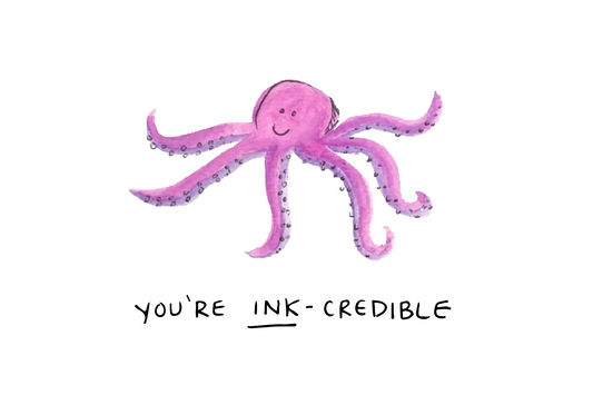 "You're Ink-Credible" Card